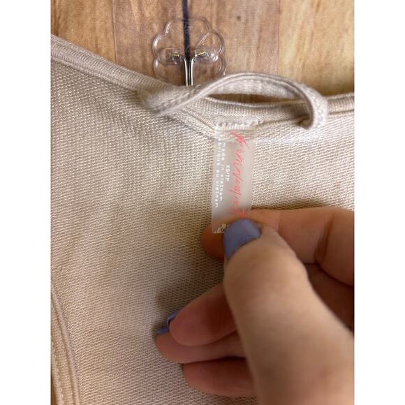 Free People Movement One Piece Romper with Hood Pockets Cream Size XS - Picture 4 of 7